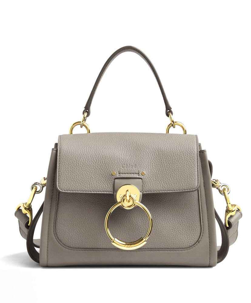 Chloe Mini Tess Day Shoulder Bag Grey